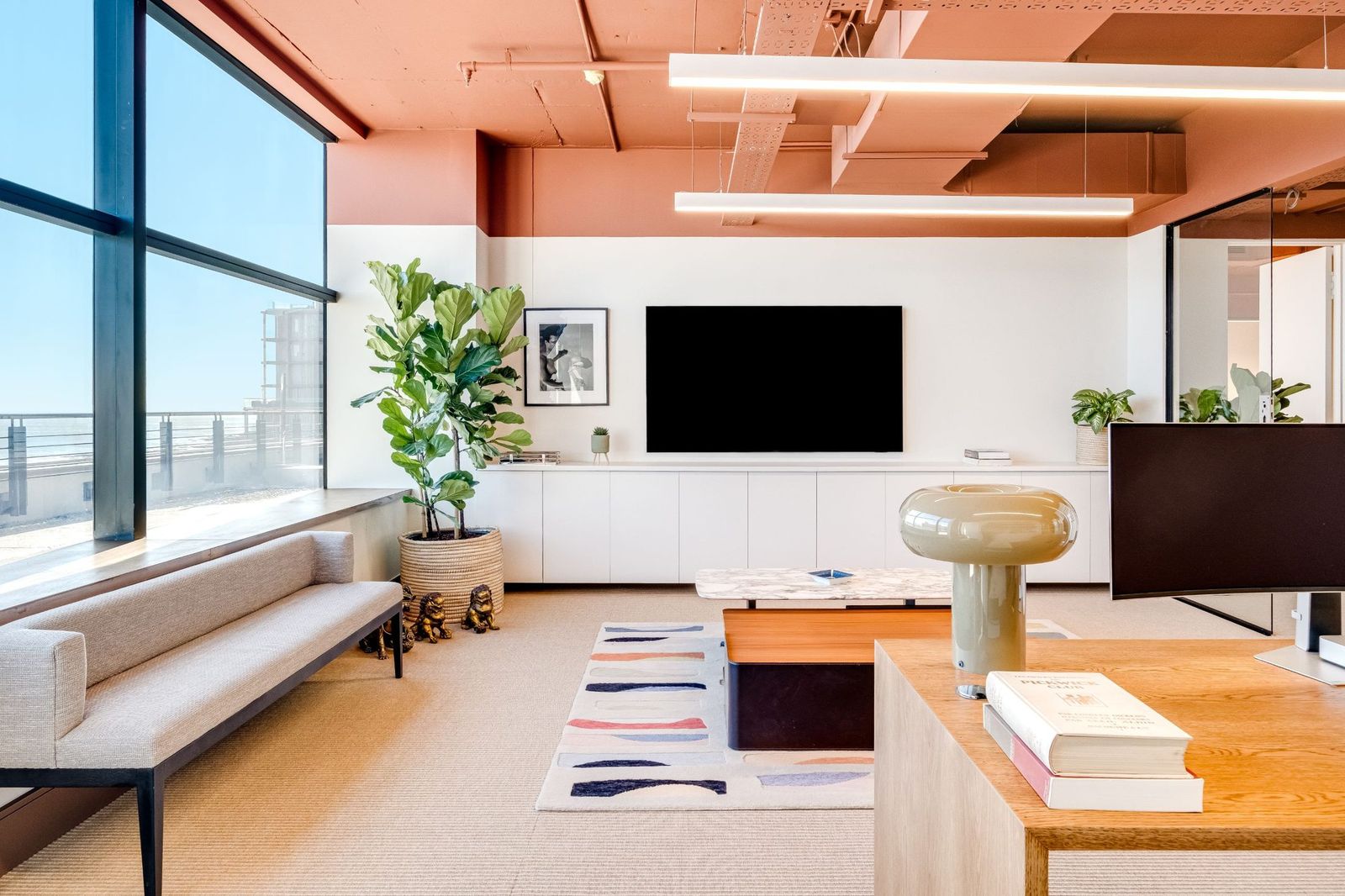 Office 5, the lounge, within the suite